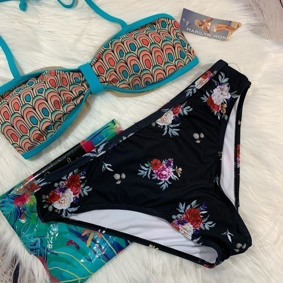 Cupshe Other - Bundle Marilyn Monroe Bikini Top and Cupshe Bottom